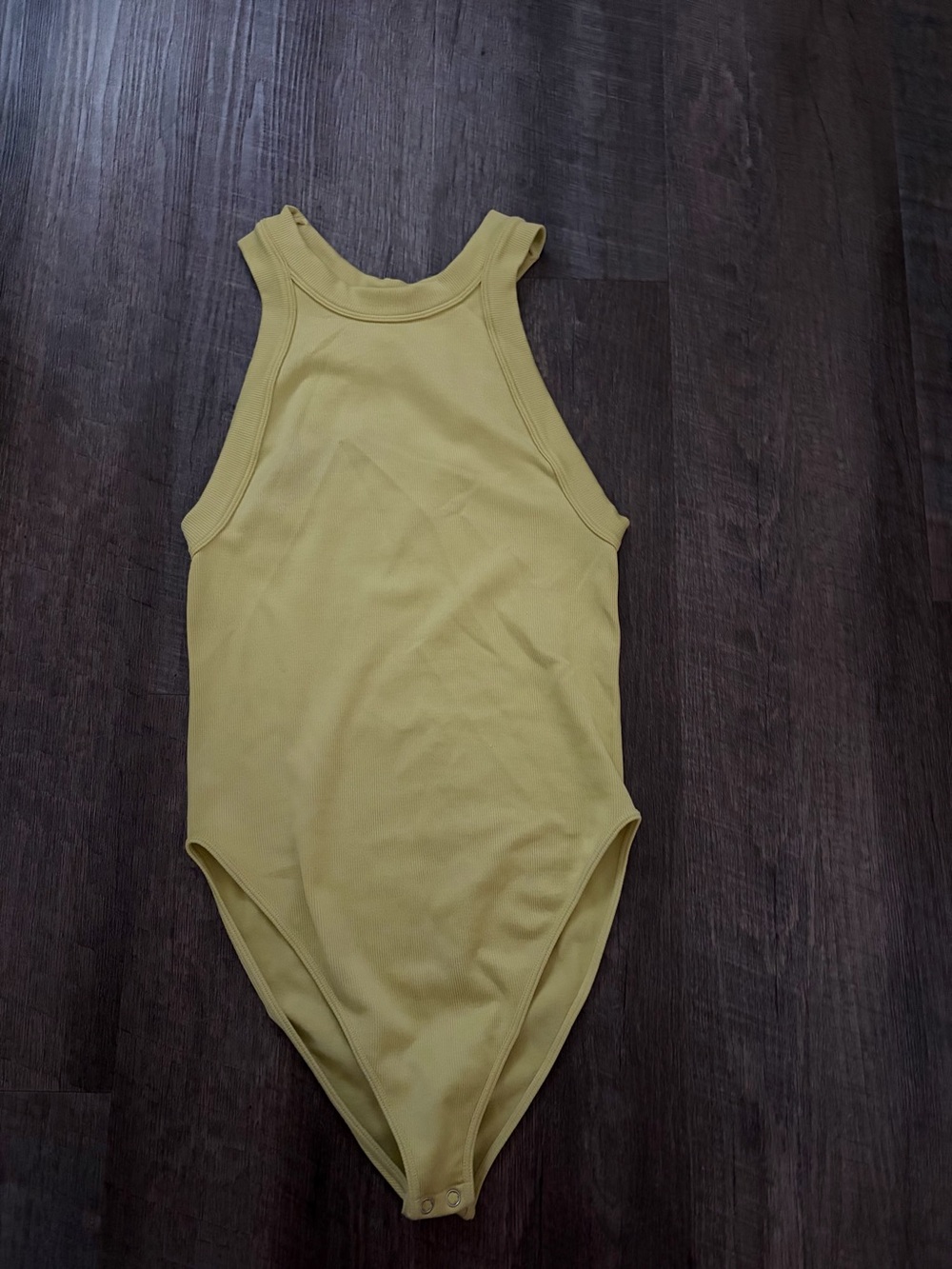 Ribbed High Neck Bodysuit